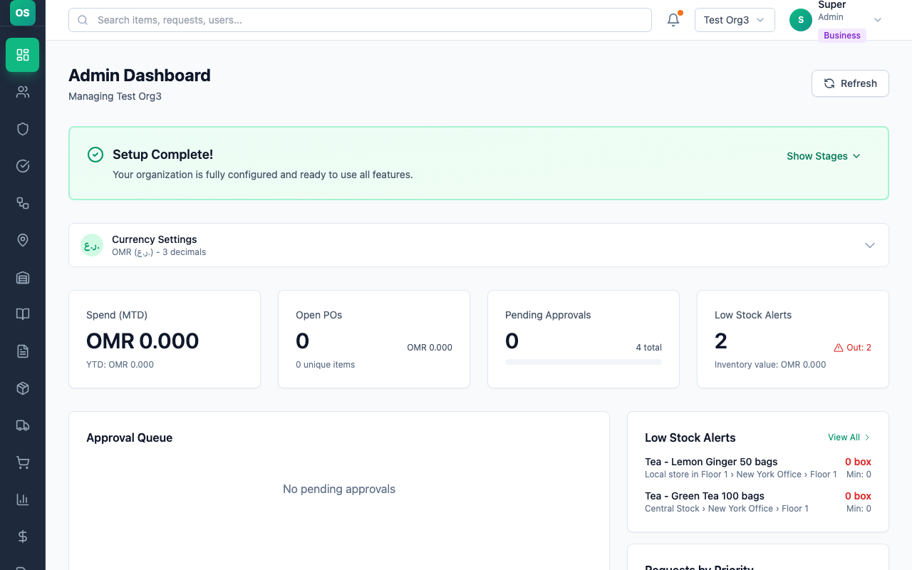 Stock availability check